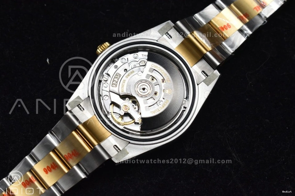 1:1 Oyster YG Bracelet Edition Best Clean SS Black Stick on 126333 41 VR3235 Steel Dial DateJust 904L 0512